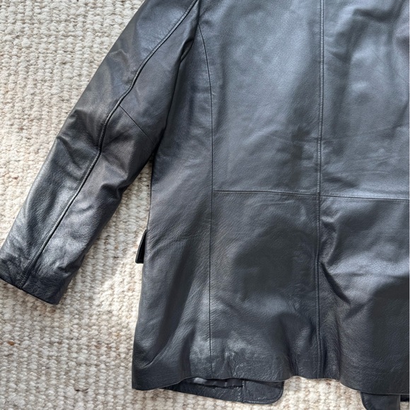 Vintage Leather Blazer - Picture 8 of 8